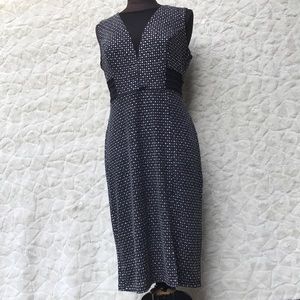 EUC Enfocus Studio PullOn Black/Silver Dress Sz12